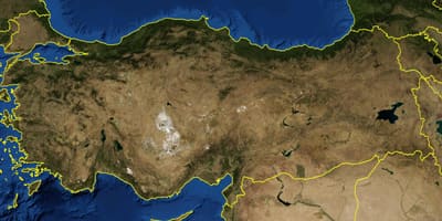 Mappa della Turchia satellitare